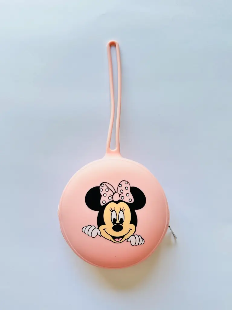 Portachupetes Minnie rosa