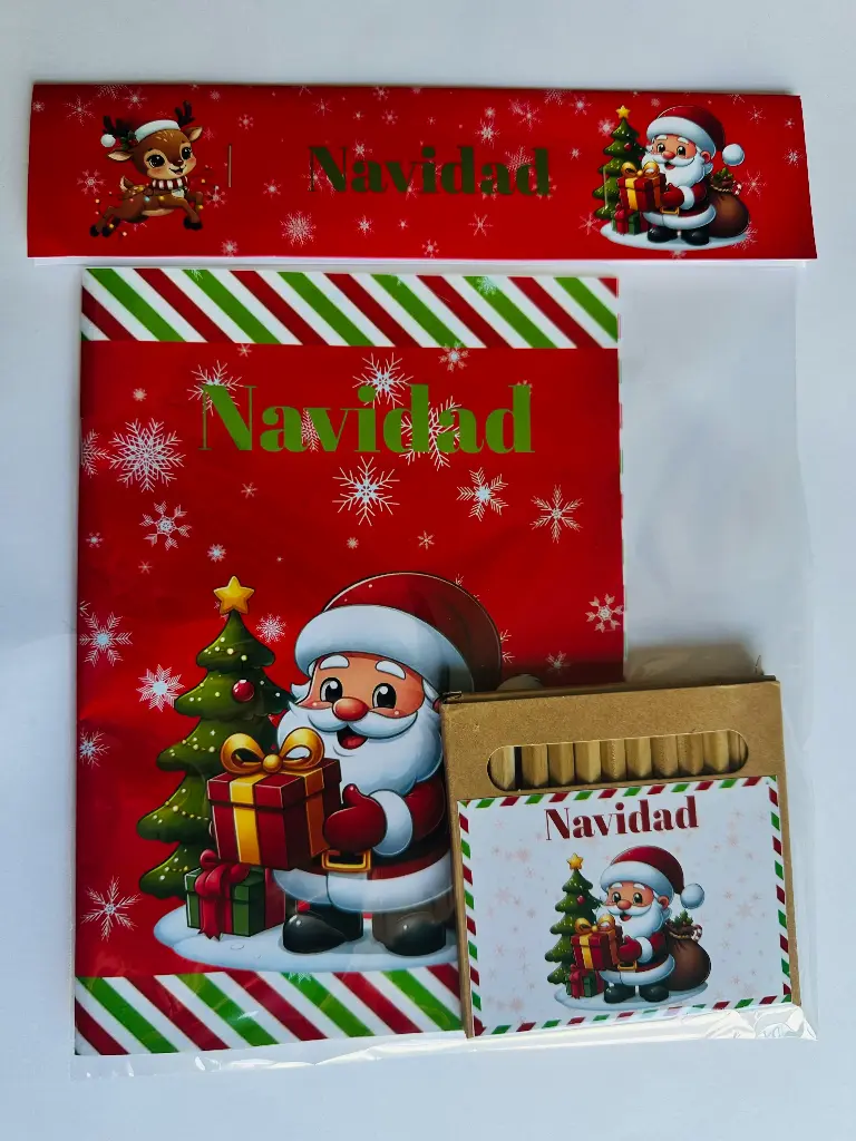 Libro de colorear con colores navidad