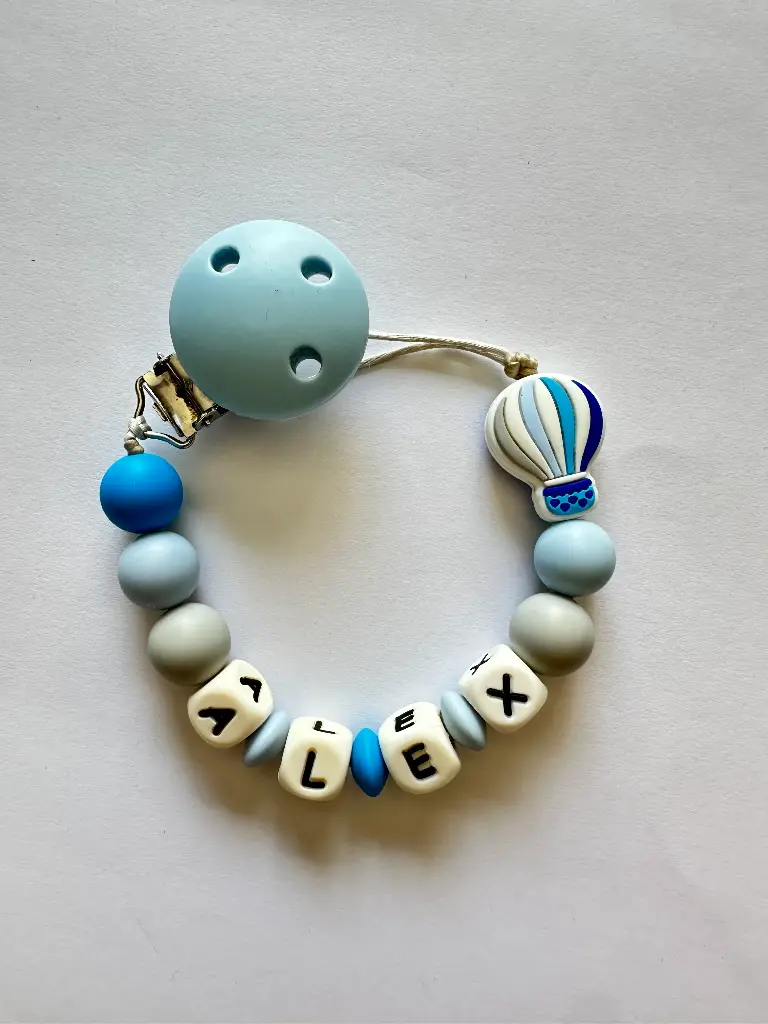 Chupetero globo azul