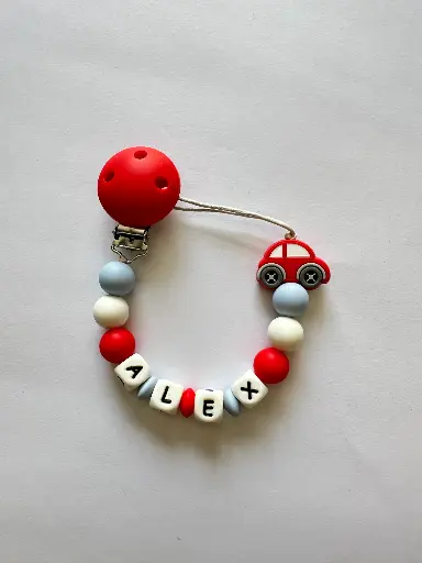 Chupetero coche rojo