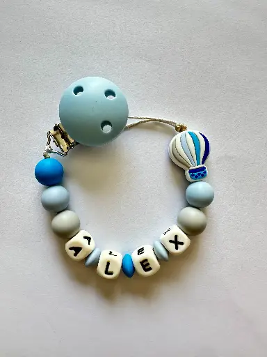 Chupetero globo azul